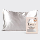 Satin Pillowcase in Silver 4 Pack