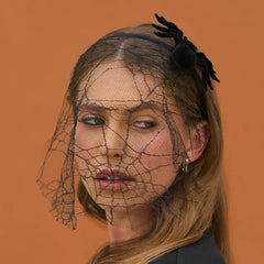Spiderweb Veil Headband