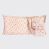 Satin Pillowcase in Cherry Print 4 Packs- King