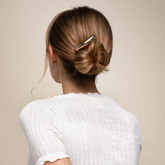 Gold Metal Barrette French Hair Pin - Mini