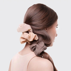 Crepe Scrunchies in Terracotta