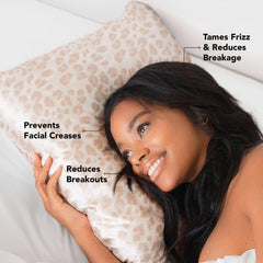 Satin Pillowcase in Leopard 2 Pack