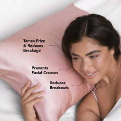 Satin Pillowcase in Blush