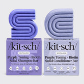 Purple Toning Shampoo & Conditioner Bar Combo for Color-Treated & Grey Hair