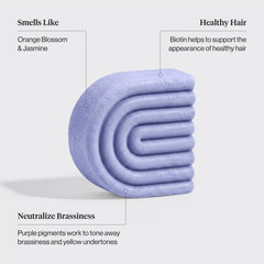 Purple Toning Shampoo & Conditioner Bar Combo for Color-Treated & Grey Hair