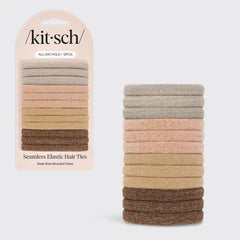 Neutral Glitter Elastics 12pc Set