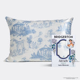 Bridgerton x Kitsch Satin Pillowcase in Garden Toile 2 Pack