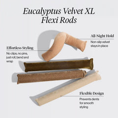Eucalyptus Velvet XL Flexi Rods 4pc Set