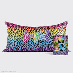 Lisa Frank x Kitsch Satin Pillowcase in Rainbow Leopard 2 Pack - King