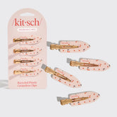 Cherry Print Creaseless Clips 4pc Set