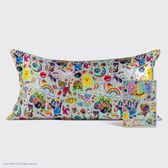 Lisa Frank x Kitsch Satin Pillowcase in The Fantastic World of Lisa Frank 2 Pack - King