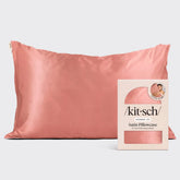 Satin Pillowcase in Terracotta 2 Pack