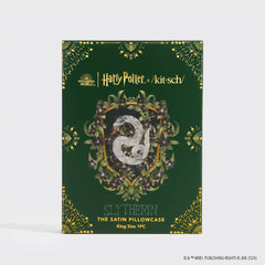 Kitsch x Harry Potter Satin Pillowcase in Slytherin 2 Pack - King