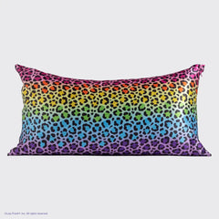 Lisa Frank x Kitsch Satin Pillowcase in Rainbow Leopard 4 Pack - King