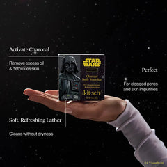 Star Wars™ & Kitsch Charcoal Detoxifying Solid Body Wash - Darth Detox