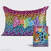 Lisa Frank x Kitsch Satin Pillowcase in Rainbow Leopard 4 Pack