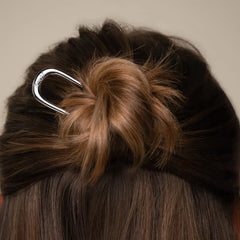 Silver Mini Metal French Hair Pin & Clips Set