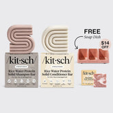 Strengthening Rice Water Terracotta Self Draining Soap Dish Bundle