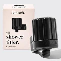 Shower Filter + Shampoo & Conditioner 4pc Set - Black