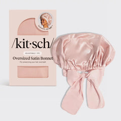 Blush Oversized Satin Bonnet