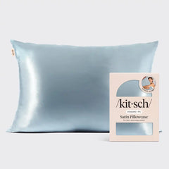 Satin Pillowcase in Haze Blue