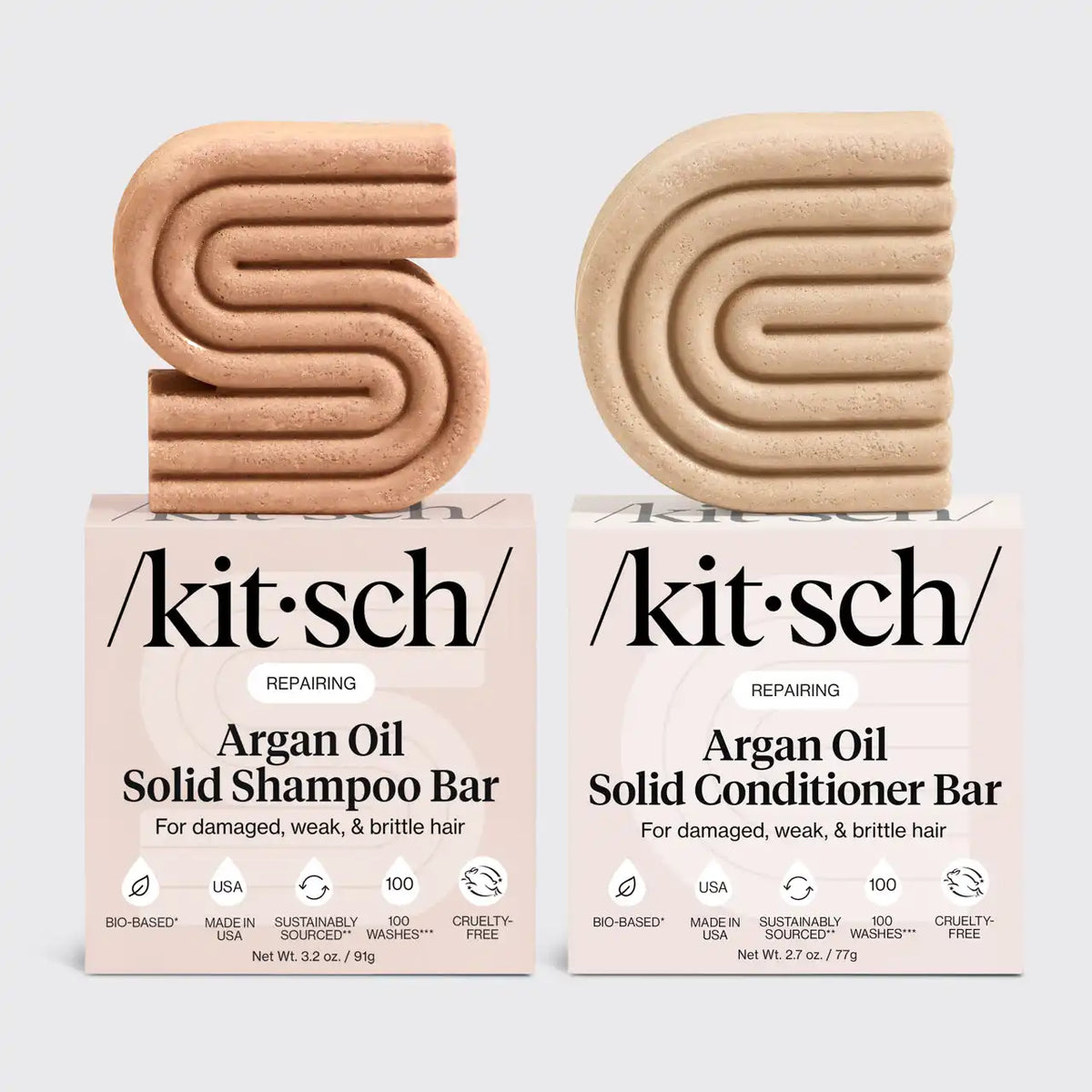 Repairing Argan Oil Shampoo & Conditioner Bar Combo