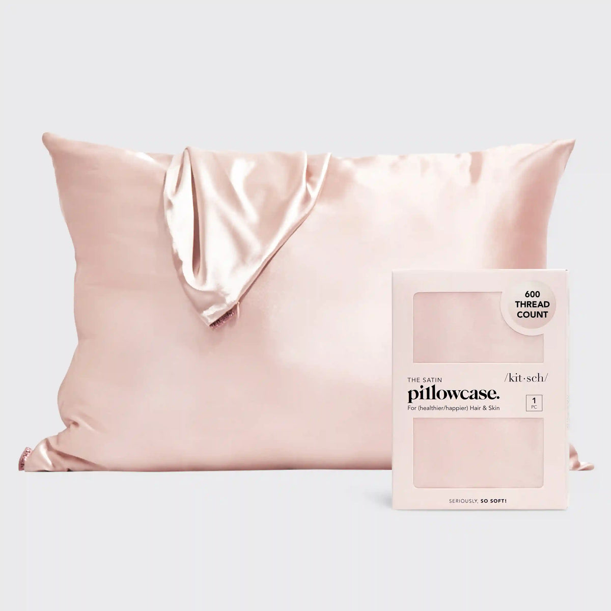 Satin Pillowcase in Blush 4 Pack