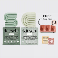 Volumizing Rosemary Terracotta Self Draining Soap Dish Bundle