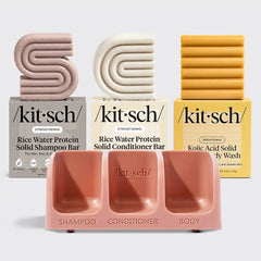 Rice Water Shampoo & Conditioner, Kojic Acid Wash, FREE Terracotta Soap Dish & FREE Shipping