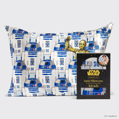 Star Wars™ & Kitsch Satin Pillowcase in R2-D2 & C-3PO 4 Pack