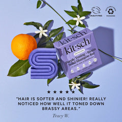 Purple Toning Shampoo & Conditioner Bar Combo for Color-Treated & Grey Hair