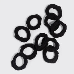 Black Petal Hair Elastics