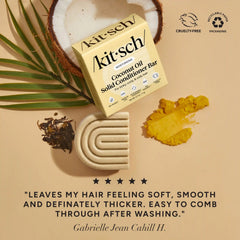 Coconut Oil Shampoo & Conditioner Bar Combo for Dry Damaged Hair