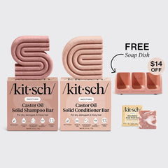 Nourishing Castor Oil Self Draining Terracotta Soap Dish Bundle