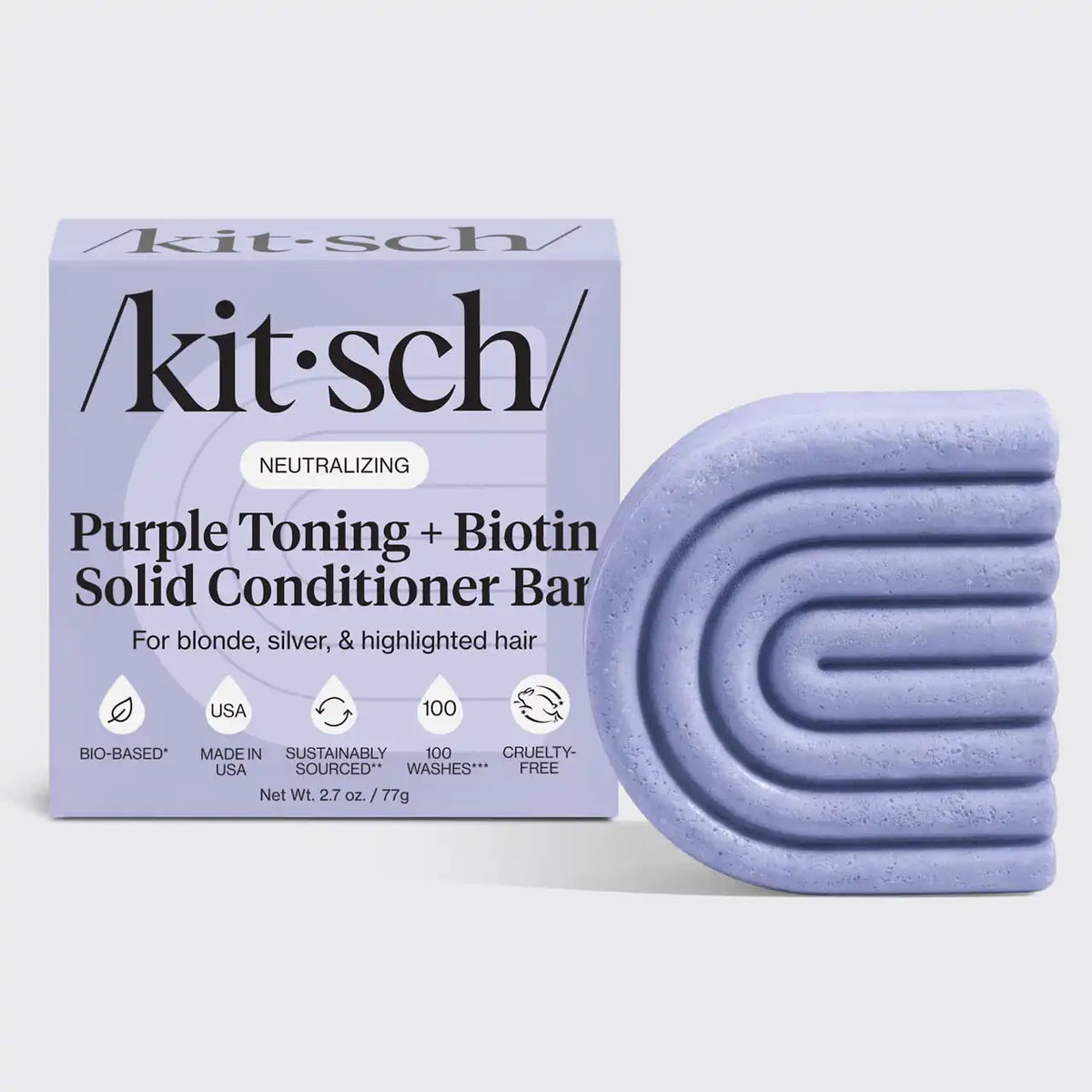 Purple Toning Conditioner Bar for Color-Treated & Grey Hair