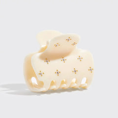 Ivory Rhinestone Cloud Claw Clip