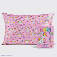 Lisa Frank x Kitsch Satin Pillowcase in Angel Kitty™ 4 Pack