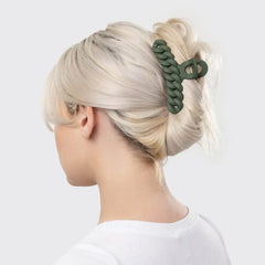 Black & Moss Chain Claw Clips 3pc Set