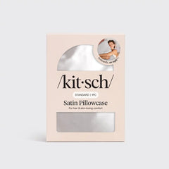 Satin Pillowcase in Silver 4 Pack