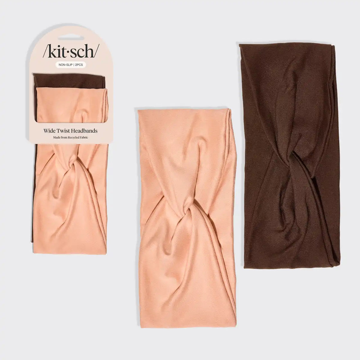 Rosewood Wide Twist Headbands 2pc Set