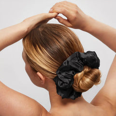 Black Satin Pillow Scrunchies® 4pc Set