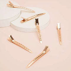 Rose Gold Styling Hair Clips 6pc Set
