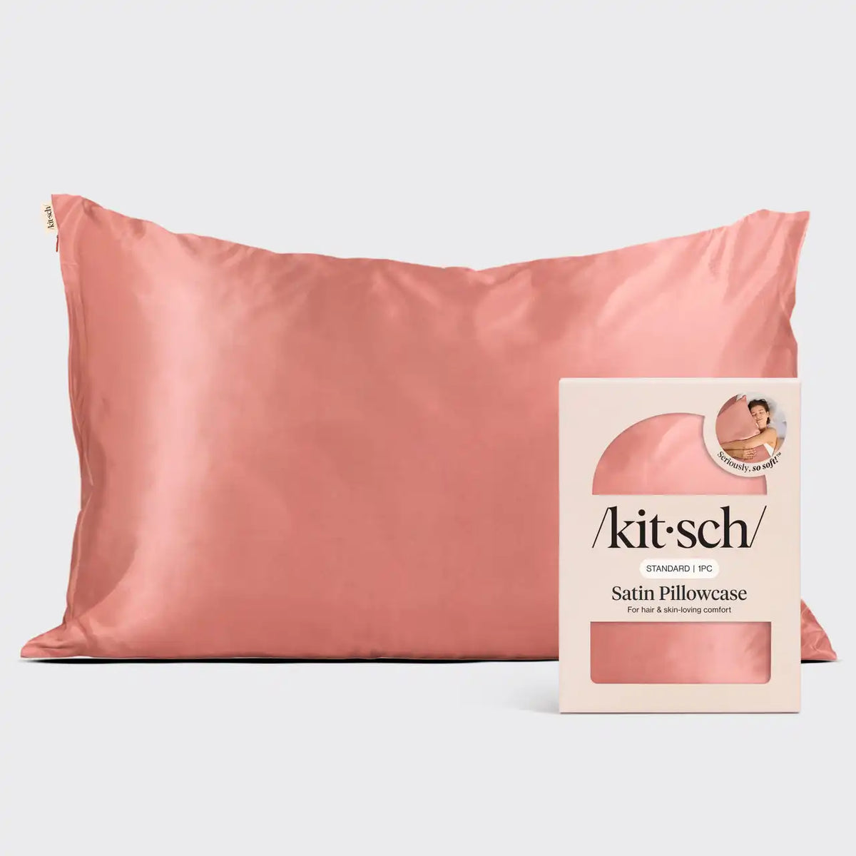 Satin Pillowcase in Terracotta 4 Pack