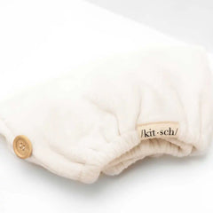 Organic Bamboo Hair Towel - White