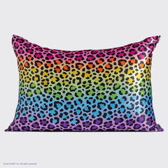 Lisa Frank x Kitsch Satin Pillowcase in Rainbow Leopard 2 Pack