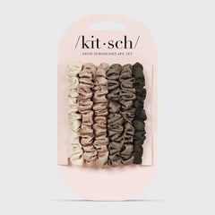 Eucalyptus Ultra Petite Satin Scrunchies 6pc set