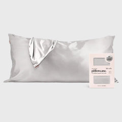 Satin Pillowcase in Silver 2 Pack - King