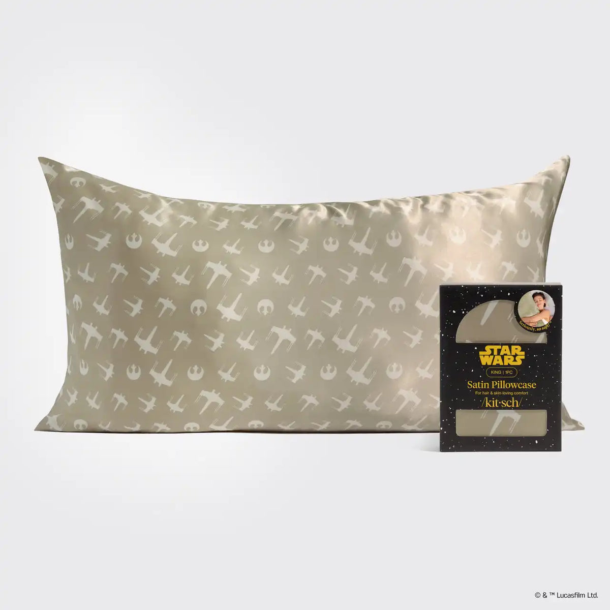 Star Wars™ & Kitsch Satin Pillowcase in Rebel Alliance 4 Pack - King