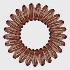 Brunette Spiral Hair Ties 8pc Set