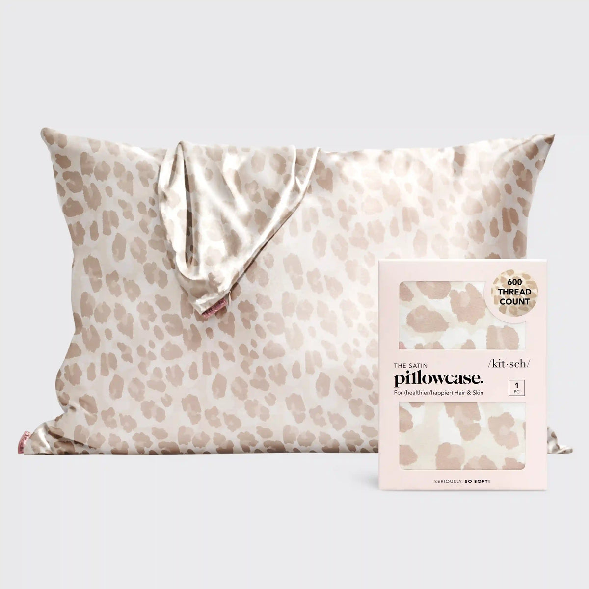 Satin Pillowcase in Leopard 4 Pack
